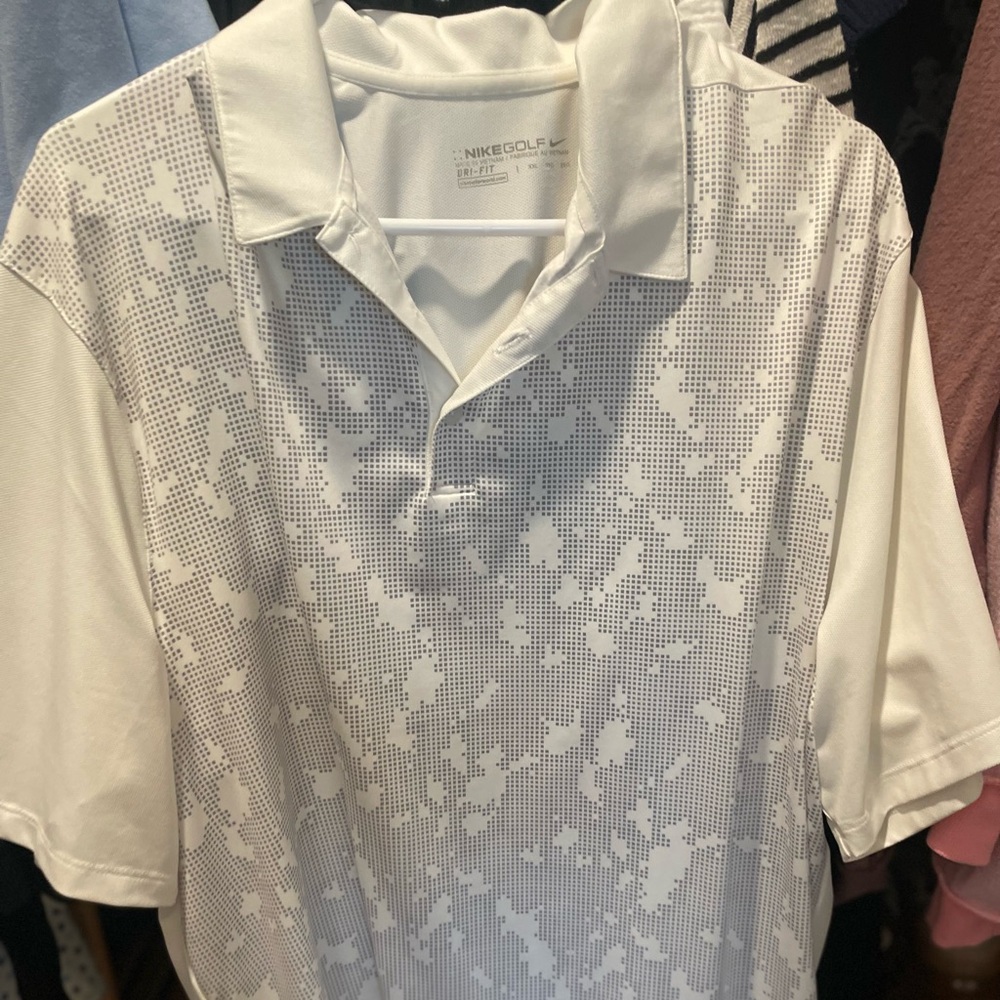 Nike Golf Cream Dri-Fit Polo